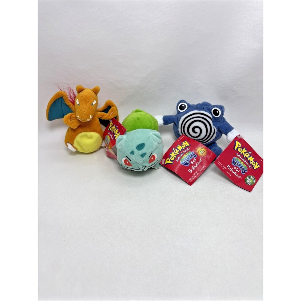 Pokemon OddzOn Treat Keepers Lot Of 3 With Tags Vintage 00s 2 W/candy Charizard